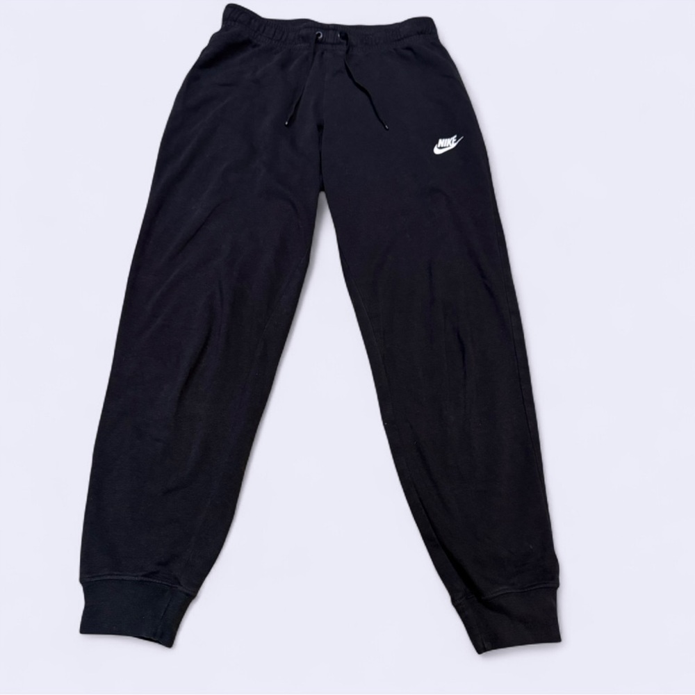 Nike Black Track Pants with White Logo